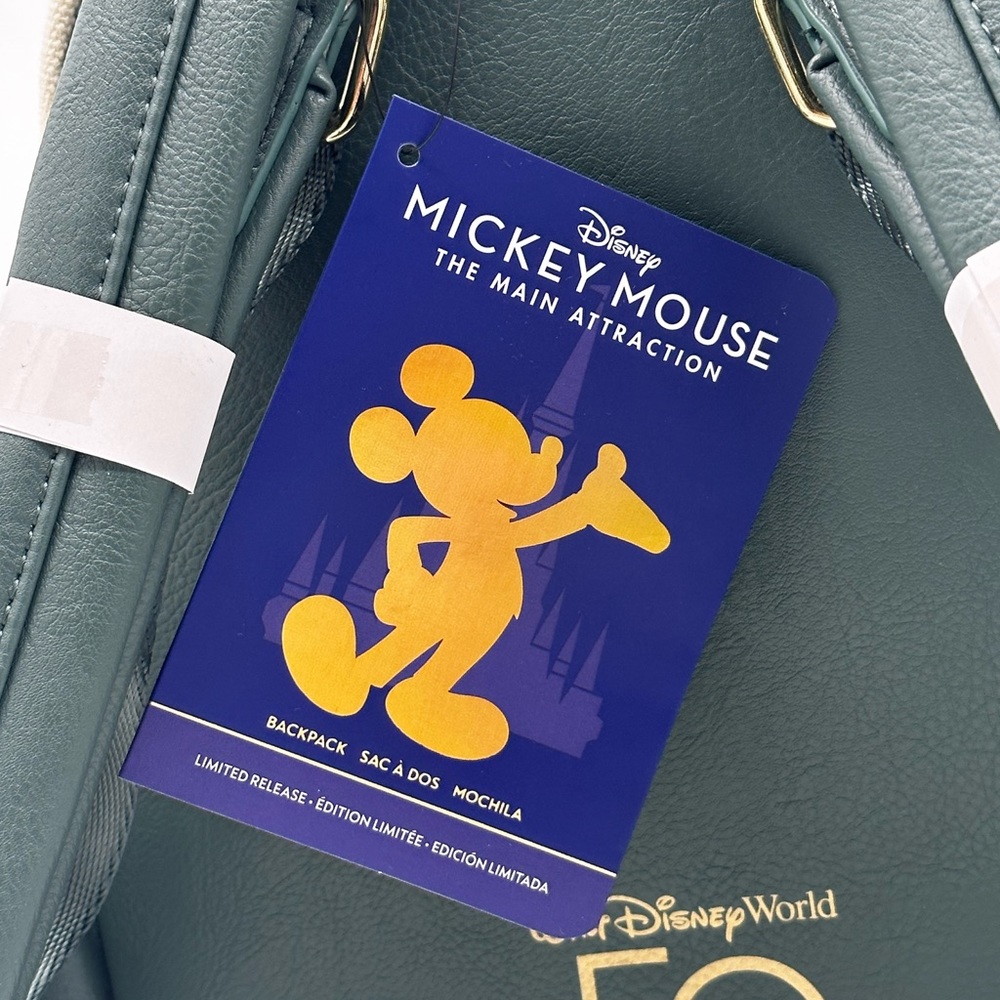 Disney Mickey Mouse: The Main Attraction Loungefly Mini Backpack-Limited Release - Picture 14 of 16